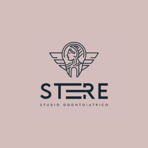 Logo ufficiale dello Studio Odontoiatrico Stere di Lecce in versione rosa antico per i social media, con simbolo alato e figura femminile stilizzata e scritta STERE Studio Odontoiatrico. Dentista a Lecce, Salento e Puglia — Studio Odontoiatrico Stere, Via Giovanni Boccaccio 19 C/D/E, Lecce — Dott. Nicolò Stefanelli e Dott.ssa Rosanna Renò — studiostere.it